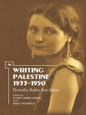 cover image of Writing Palestine 1933-1950